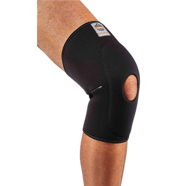 Ergodyne Corporation Sleeve Support Proflex 615 Knee Neoprene Black Size 2X-Large Universal Ea - 16536