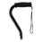 Nova - Offset Cane Aluminum 30 to 39 Inch Height Black - Nova Ortho-Med - 1060BK