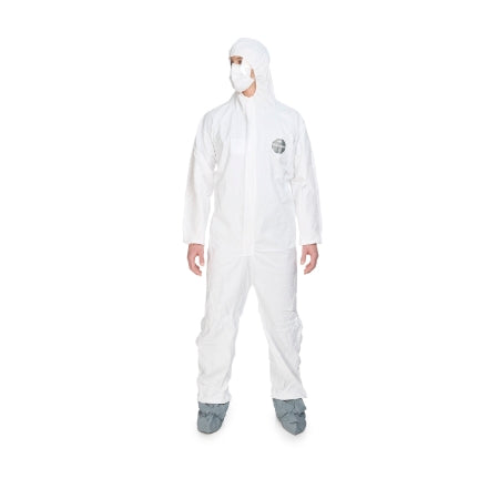 Dupont ProShield 50 - Coverall with Hood and Boot Covers X-Large White Disposable NonSterile - NB122SWHXL002500