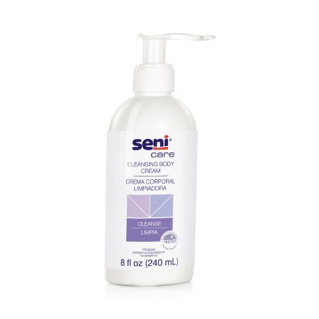 Seni Care - Rinse-Free Body Wash Cream 8 oz. Pump Bottle Light Scent - S-CC08-C11