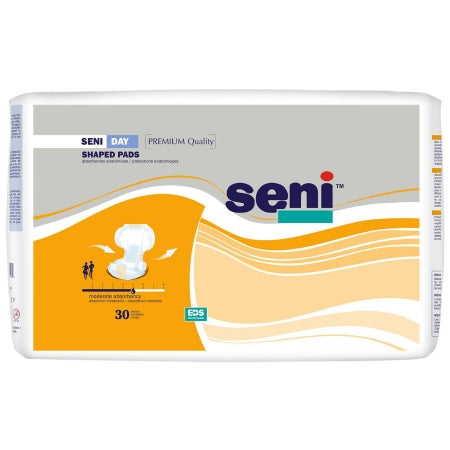 Tzmo Usa Incontinence Liner Seni Shaped Pads 25 Inch Length Moderate Absorbency One Size Fits Most Adult Unisex Disposable - S-UN30-PS1