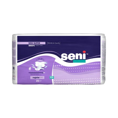 Seni Super - Unisex Adult Incontinence Brief Regular Disposable Heavy Absorbency - S-RE25-BS1