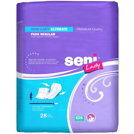 Tzmo Usa Bladder Control Pad Seni Lady Ultimate 14.4 Inch Length Heavy Absorbency One Size Fits Most Adult Female Disposable - S-6P28-PL1
