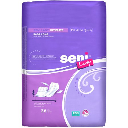 Tzmo Usa Bladder Control Pad Seni Lady Ultimate 16.5 Inch Length Heavy Absorbency One Size Fits Most Adult Female Disposable - S-7P26-PL1