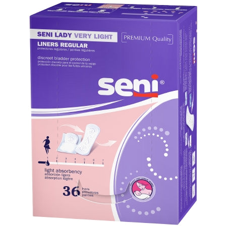 Tzmo Usa Bladder Control Pad Seni Lady Very Light 7.3 Inch Length Light Absorbency One Size Fits Most Adult Female Disposable - S-1L36-PL1