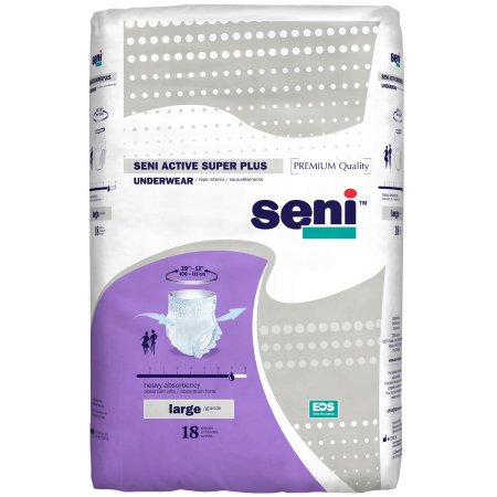 Tzmo Usa Unisex Adult Absorbent Underwear Seni Active Super Plus Pull On With Tear Away Seams Large Disposable Heavy Absorbency - S-LA18-AP1