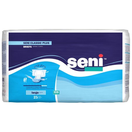 Tzmo Usa Unisex Adult Incontinence Brief Seni Classic Plus Large Disposable Moderate Absorbency - S-LA25-BC2