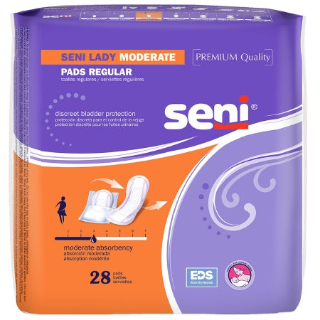 Tzmo Usa Bladder Control Pad Seni Lady Moderate 10 Inch Length Light Absorbency One Size Fits Most Adult Female Disposable - S-3P28-PL1