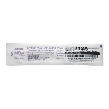 Cleanfoam - Specimen Collection Swab CleanFoam 5 Inch Length Sterile - STX712A
