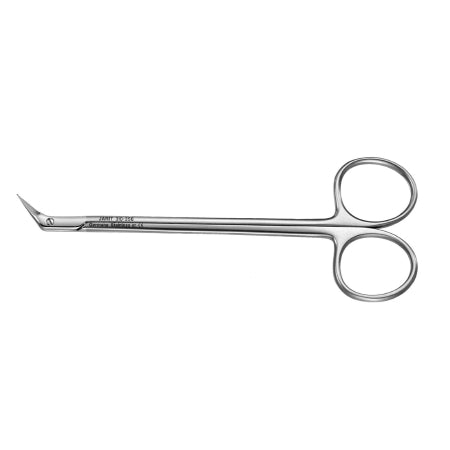 Miltex Peripheral Vascular Scissors Jarit Diethrich-Potts 5-1/4 Inch Length Or Grade German Stainless Steel Nonsterile Finger Ring Handle 45° Angled Sharp Tip / Sharp Tip - 310356