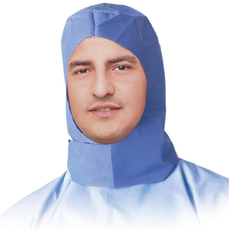 Medline - Surgical Hood One Size Fits Most Blue Tie Closure - NONSH100C