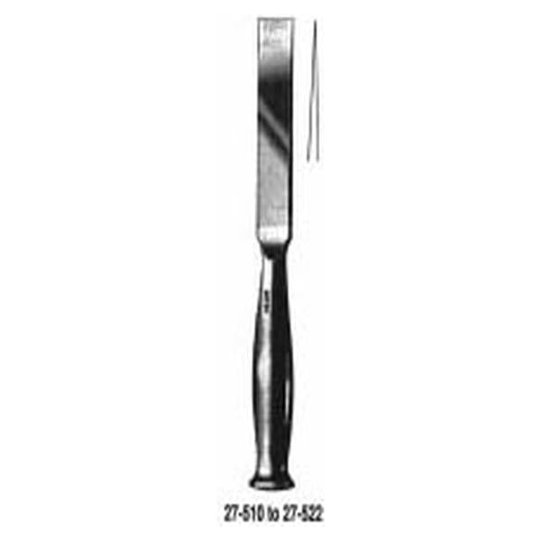 Miltex-Integra Osteotome Smith-Peterson 8" Straight 1/2" Tip Stainless Steel Reusable Ea - 27-514