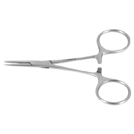 Miltex Mosquito Forceps Integra Ent Hartman 3-7/8 Inch Length Or Grade German Stainless Steel Nonsterile Ratchet Lock Finger Ring Handle Straight 20 Mm Long Serrated Jaws - 3755110