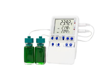 Norlake Scientific - Refrigerator / Freezer Temperature Data Logger with Alarm Fahrenheit / Celsius -58° to +140°F (-50° to +60°C) 2 Bottle Probes Battery Operated - Horizon Scientific - NS-DDL2-18