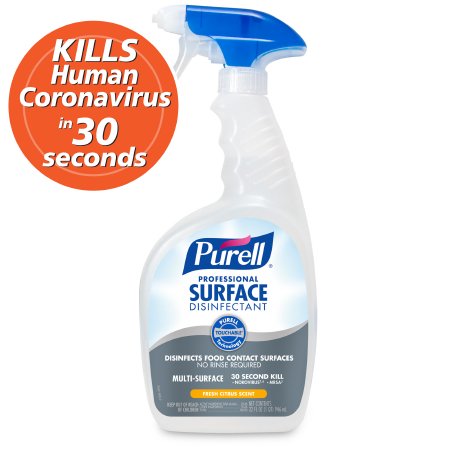 Purell Professional - Surface Disinfectant Alcohol Based Pump Spray Liquid 32 oz. Bottle Citrus Scent NonSterile - 3342-06