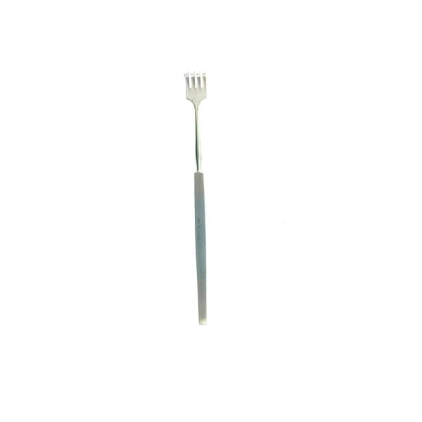 BR Surgical, Retractor Rake 6" Rigid/Blunt 4 Prong Stainless Steel Ea - BR18-22104