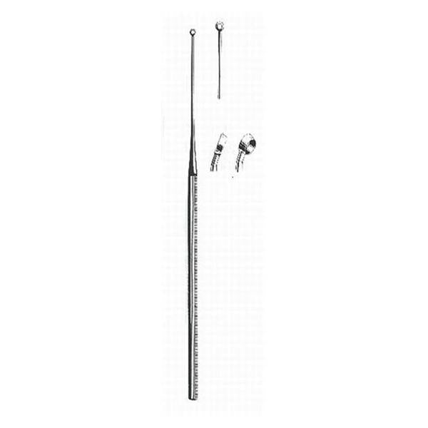 BR Surgical, Curette Ear Buck #2 Angled Stainless Steel Ea - BR44-11702