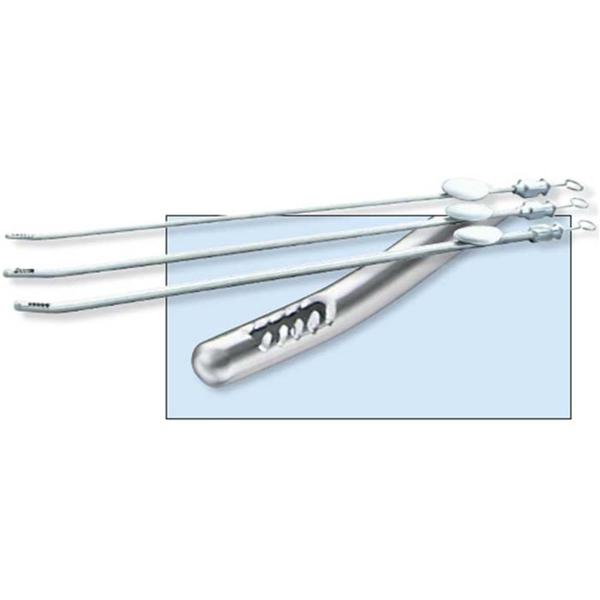 Gynex Corporation Curette Endometrial Novak 25Cm 2Mm Stainless Steel With Ll Suction Attachment Ea - 3302