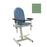 Winco Mfg, Chair Blood Draw Designer Moss Green Steel 300Lb Capacity Pd Bck/19 St Ea - 2578-04