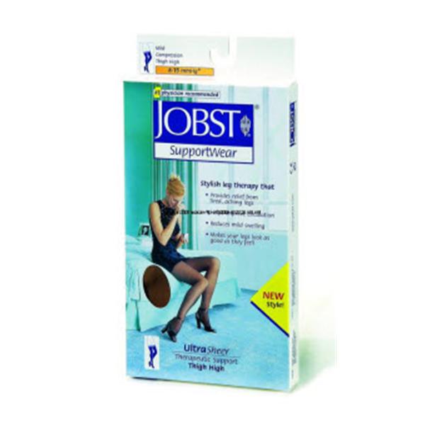 BSN Medical Stocking Cmprsn Jobst Ultrasheer Supportwear Thgh Hi Cls Toe Md Slky Bg 1/Pr - 117222