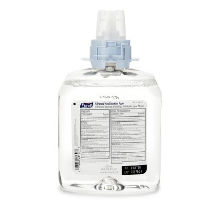 Purell Advanced - Hand Sanitizer 1,200 mL Ethyl Alcohol Foaming Dispenser Refill Bottle - Gojo - 5192-04