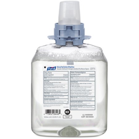 Purell Advanced E3 Rated - Hand Sanitizer 1,200 mL Ethyl Alcohol Foaming Dispenser Refill Bottle - Gojo - 5193-04