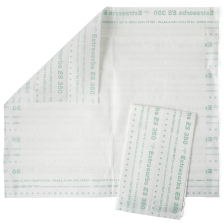 Extrasorbs ES 350 - Low Air Loss Underpad 30 X 36 Inch Disposable Super Absorbent Polymer Heavy Absorbency - Medline - EXTSB3036A350