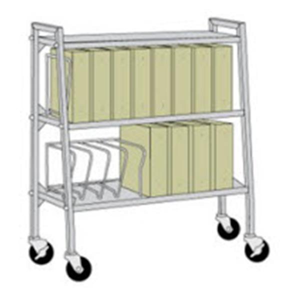 Carstens Caddy Chart Design-A-Line 41-1/4X17-3/4X42-5/8" 4Cstr 4"Sd Opn Ea - 3500-00