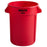 Rubbermaid Brute - Trash Can 32 gal. Round Red Resin Open Top - FG263200RED-EA