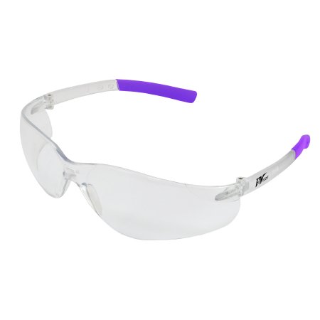 ProVision Clarity - Safety Glasses Wraparound Anti-fog Coating Clear Tint Polycarbonate Lens Clear / Lavender Frame Over Ear Small / Medium - Palmero - 3605L