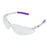 ProVision Clarity - Safety Glasses Wraparound Anti-fog Coating Clear Tint Polycarbonate Lens Clear / Lavender Frame Over Ear Small / Medium - Palmero - 3605L