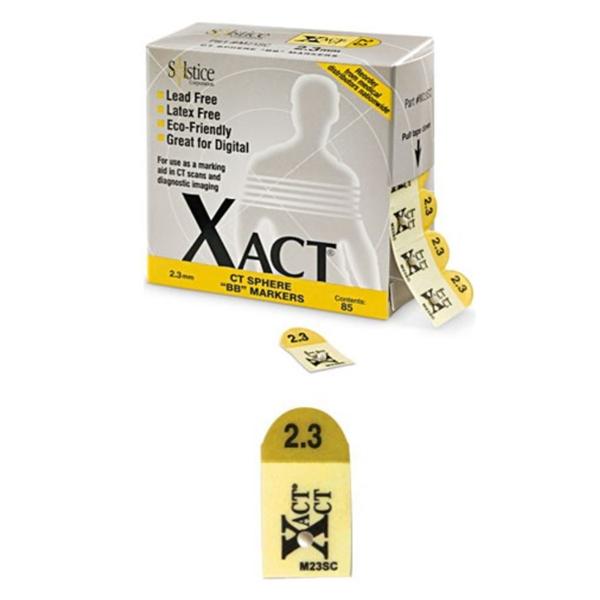 Solstice Corporation Marker Bb Xact For 3D Tomosynthesis/Ct Plastic 2.3Mm Yellow 24X85/Case - M23SC