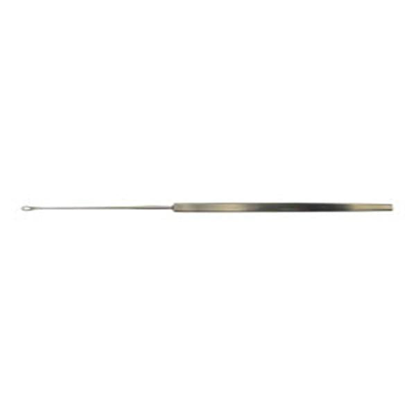 BR Surgical, Curette Ear Shapleigh 5-1/8" Large Serrated Loop Tip Stainless Steel Ea - BR44-19402