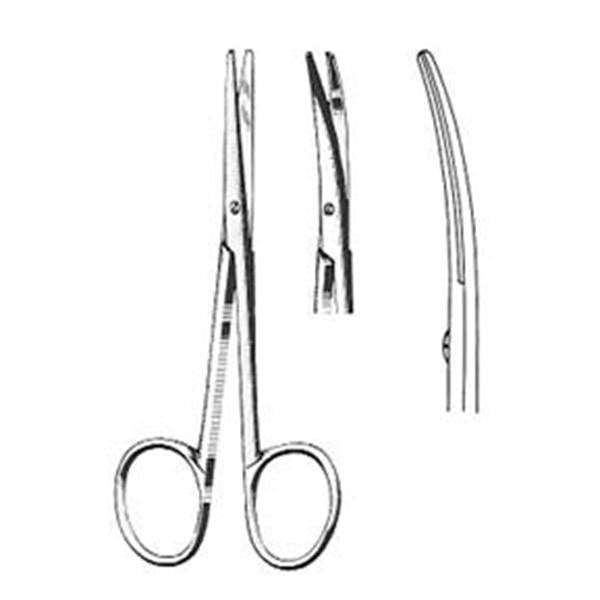 BR Surgical, Scissors Surgical Lexer-Baby 4" Flat Curved Stainless Steel Ea - BR08-20310
