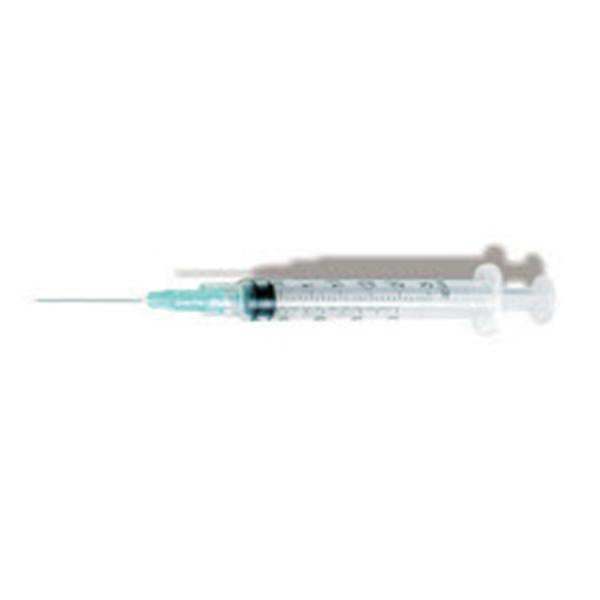 Exel International Syringe/Needle 3Cc Luer Lock 23Gx1-1/2" Conventional 1000/Ca - 26117
