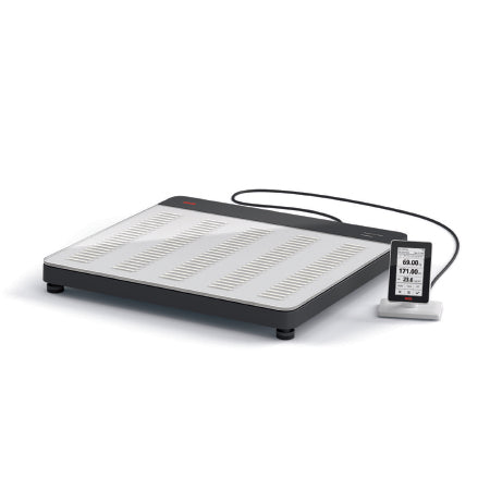 Seca Column Scale With Handrail Touch Screen Display 800 Lbs. Capacity Clear Ac Operation - 6501321009