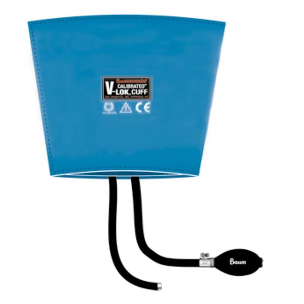 W A Baum Co Inc Inflation System Blood Pressure Calibrated V-Lok Adult Arm Bariatric Blue Ea - 1830NL