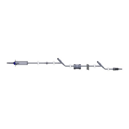 TrueCare - Primary IV Administration Set Up to 300 mL Drip Rate 92 Inch Tubing 2 Ports - TCBINF2NFRB