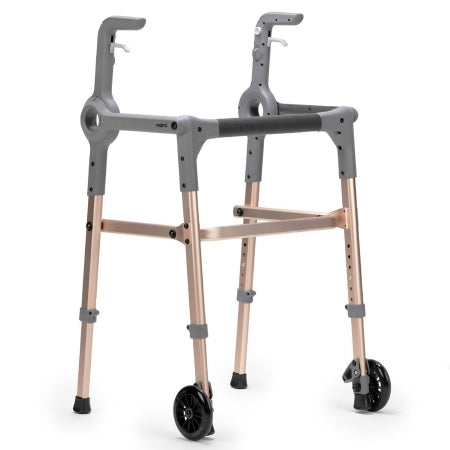 Roami - Walker with Wheels Adjustable Height Aluminum Frame 300 lbs. Weight Capacity 34 to 39 Inch Height - 7102763