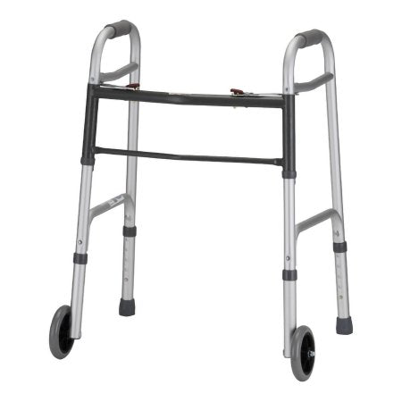 Nova - Dual Release Folding Walker Adjustable Height Aluminum Frame 300 lbs. Weight Capacity 29 to 33 Inch Height - 4090YW5