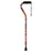 Nova Ortho-Med Offset Cane Nova Aluminum 30 To 39 Inch Height Pink Garden Print - 1070PG