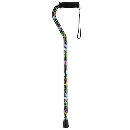 Nova - Offset Cane Aluminum 30 to 39 Inch Height Butterflies Print - 2094