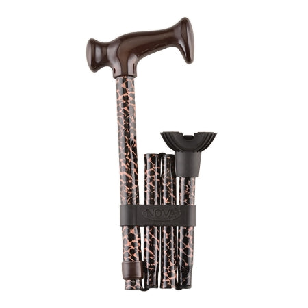 Nova - Folding Cane Aluminum 29 to 33 Inch Height Leopard Print - 3015