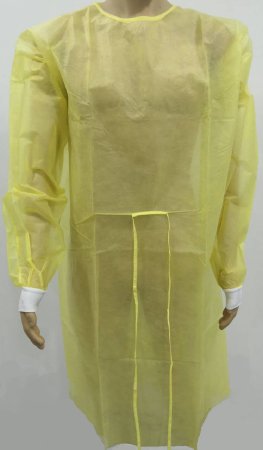 Cypress Protective Procedure Gown Adult Yellow Nonsterile Disposable - HX2020-91