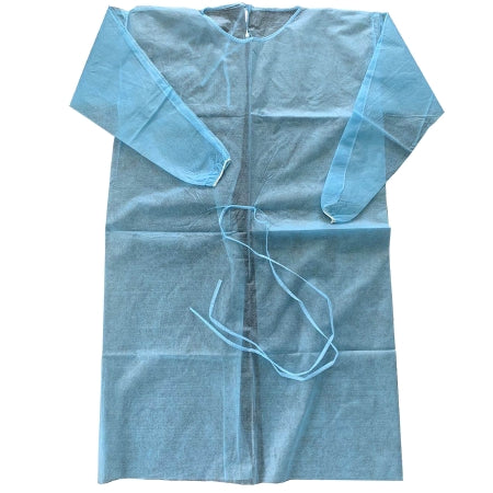 Cypress Protective Procedure Gown Adult One Size Fits Most Blue Nonsterile Disposable - XF3019