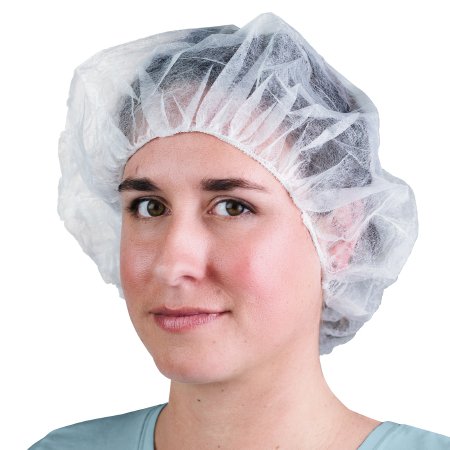Cypress - Bouffant Cap White Elastic Closure - XF1001