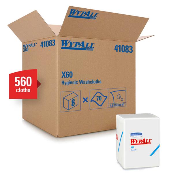 Kimberly Clark Professional Washcloth Dry Wypall X60 10 In X 12.5 In 70X8/Ca - 41083
