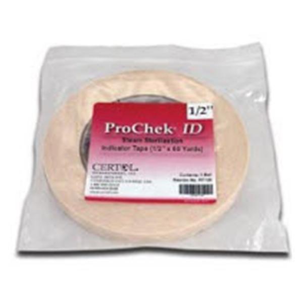 Certol International Tape Indicator Procheck Id 1 In X 60 Yards For Stm Strlztn Wht/Blk Lf 6Rl/Ca - PIT100-1