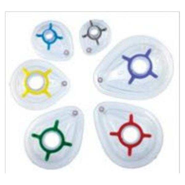 SunMed Mask Clear/ Dark Blue Adult Size 5 30/Bx - 4-0110-05