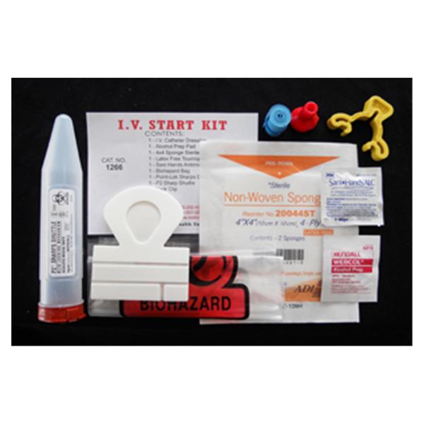 Motion Medical Distributing Kit Iv Starter With Gauze Sponges/Label/Tape/Tourniquet Latex Sterile 100/Ca - 1413